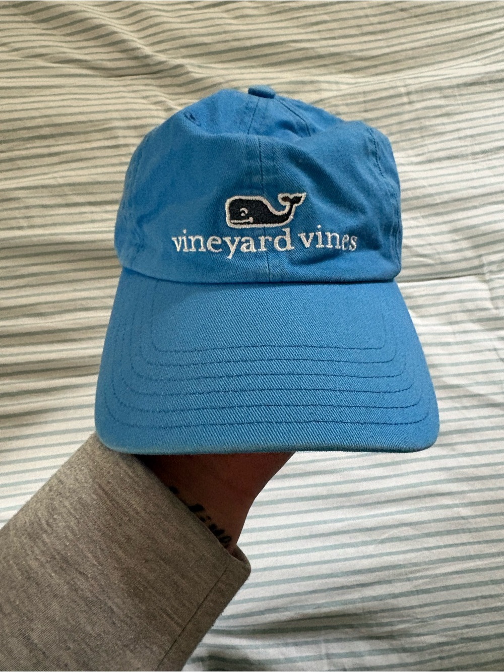 Vineyard Vines Blue Whale Logo Adjustable Baseball Cap Hat Adult One Size